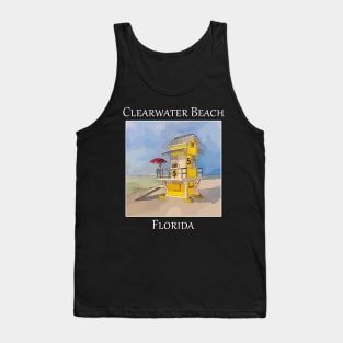 Lifeguard tower in Clearwater Beach Florida Tank Top